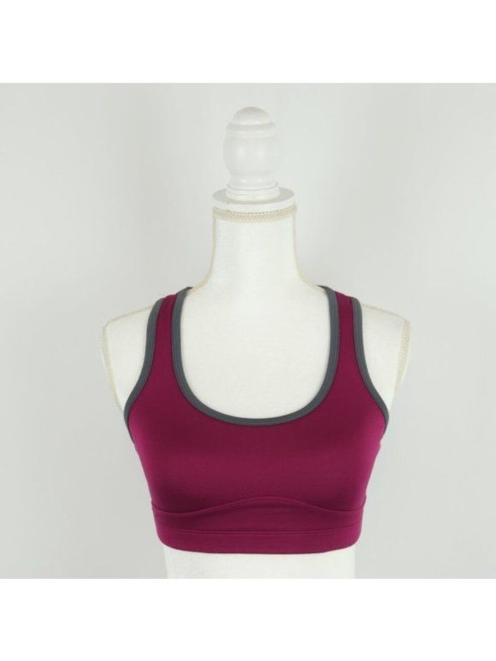 GoLite Women's Small Maroon Gray Racerback Pullover Athletic Sports Bra
